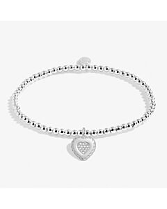 Joma Jewellery A Little 'Kind Heart' Bracelet In Silver Plating